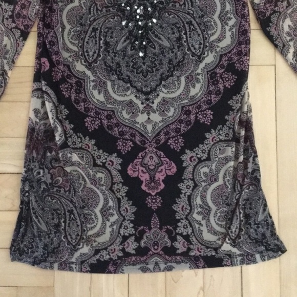 NWT I.N.C. Paisley Pattered Blouse Size Small - Picture 3 of 6